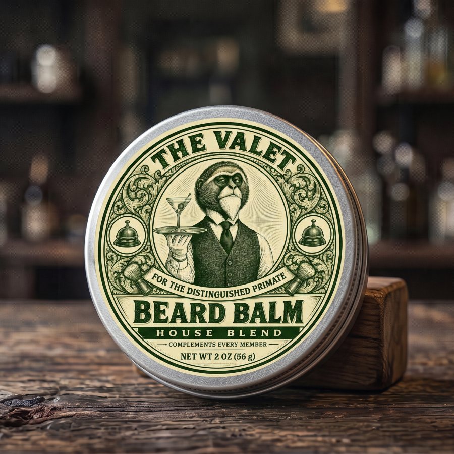 The Valet beard balm tin